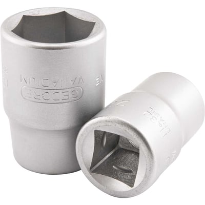 Soquete sextavado com encaixe de 3/4" x 1.1/8" em aço cromo vanádio