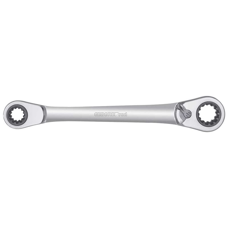 Chave estrela, com catraca, 4 em 1, 10 mm X 19 mm e 13 mm X 17 mm