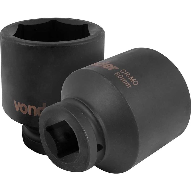 Soquete sextavado longo de impacto, 60 mm, encaixe de 1"