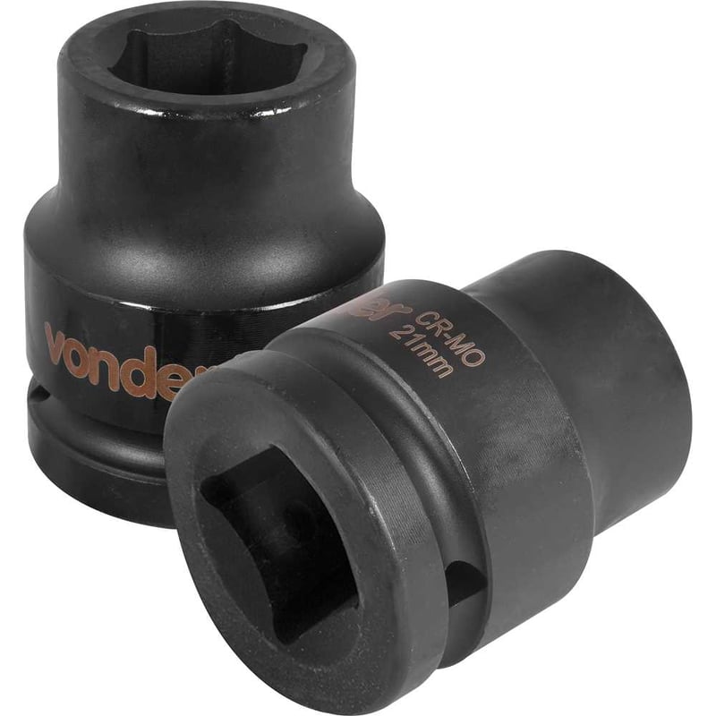 Soquete sextavado de impacto, encaixe de 3/4" x 21,0 mm