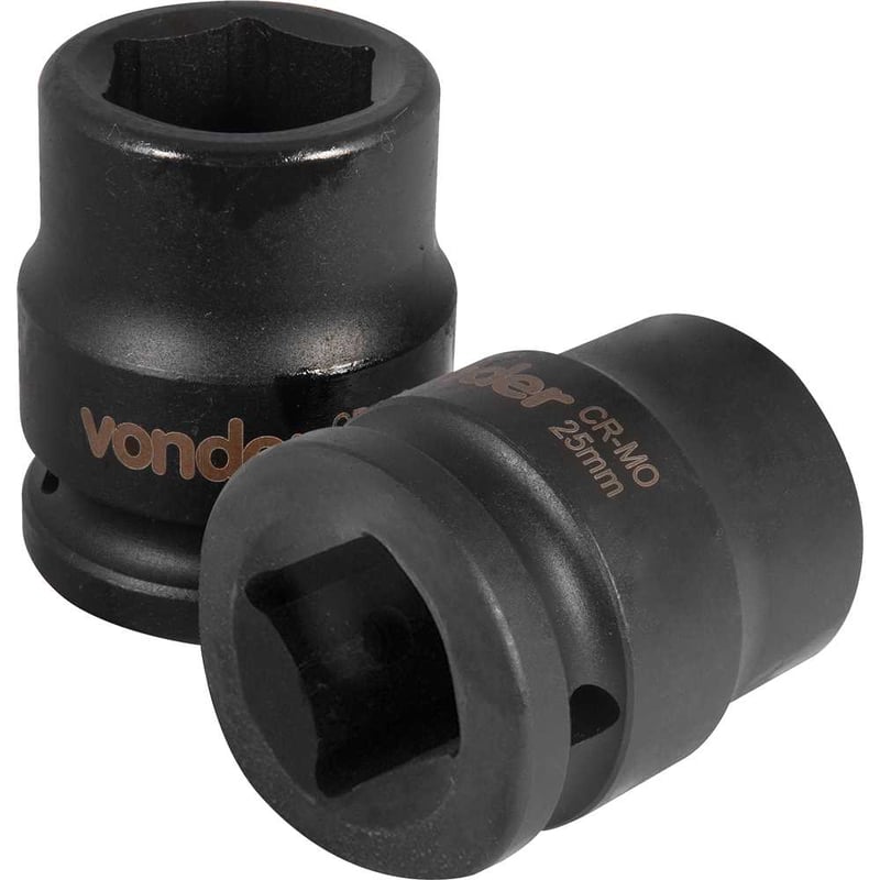 Soquete sextavado de impacto, encaixe de 3/4" x 25,0 mm