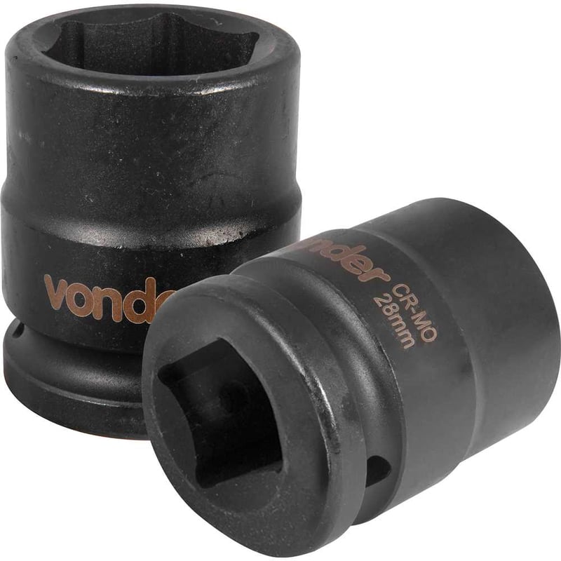 Soquete sextavado de impacto, encaixe de 3/4" x 28,0 mm
