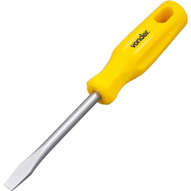 Chave de fenda 5/16" x 4", aço cromo vanádio, com ponta magnetizada