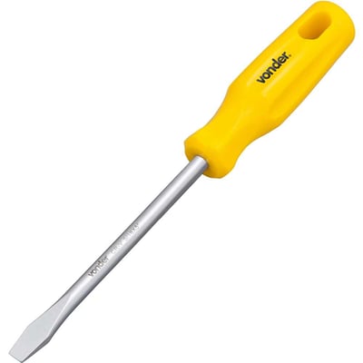 Chave de fenda 5/16" x 5", aço cromo vanádio, com ponta magnetizada