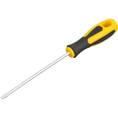 Chave de fenda 1/8" x 4", aço cromo vanádio, cabo emborrachado, com ponta magnetizada