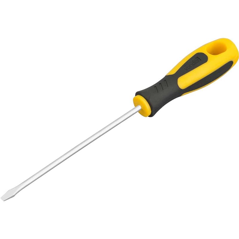 Chave de fenda 1/8" x 4", aço cromo vanádio, cabo emborrachado, com ponta magnetizada