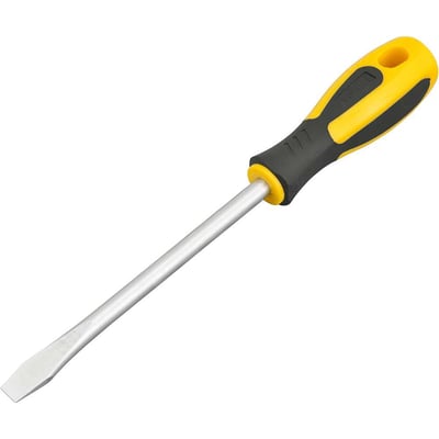 Chave de fenda 3/8" x 6", aço cromo vanádio, cabo emborrachado, com ponta magnetizada