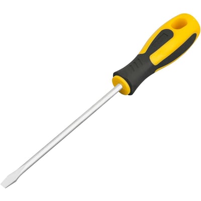 Chave de fenda 3/16" x 5", aço cromo vanádio, cabo emborrachado, com ponta magnetizada