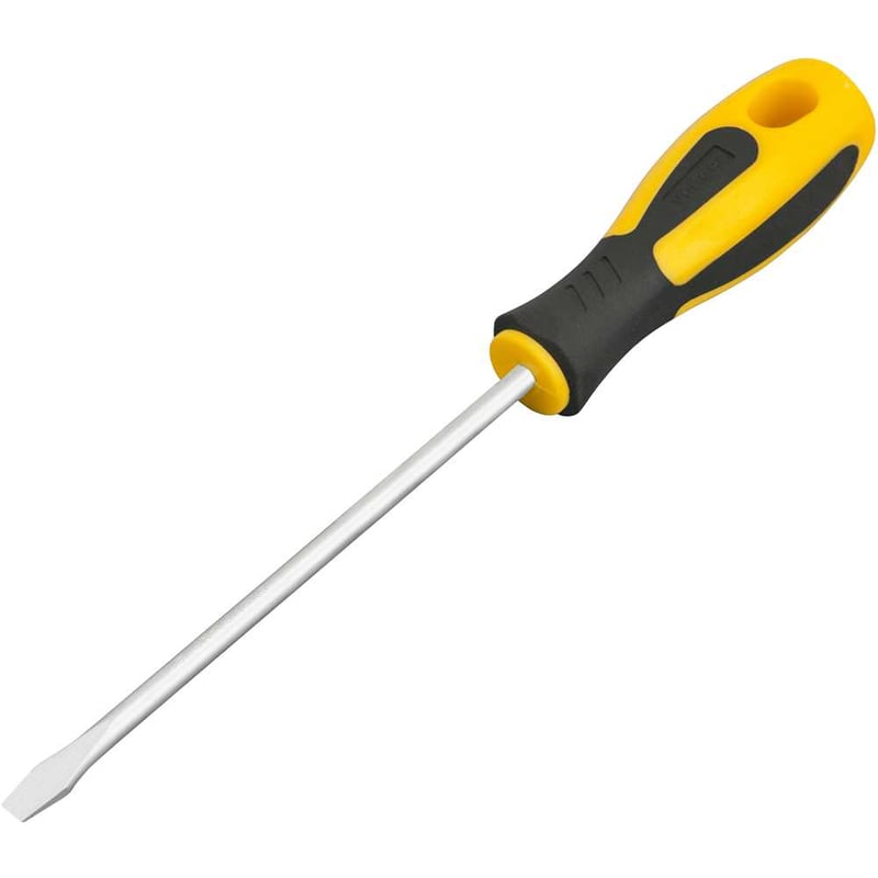 Chave de fenda 3/16" x 5", aço cromo vanádio, cabo emborrachado, com ponta magnetizada