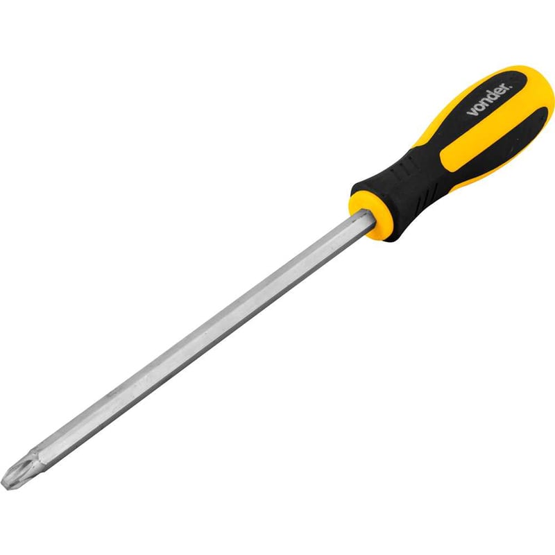 Chave phillips, haste com reforço sextavado, 3/8" x 8"