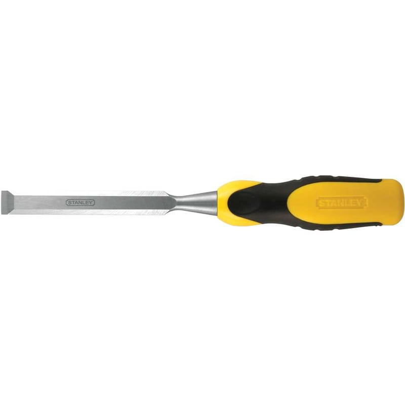 Formão chanfrado reto 1/2", com cabo em polipropileno e borracha termoplástica