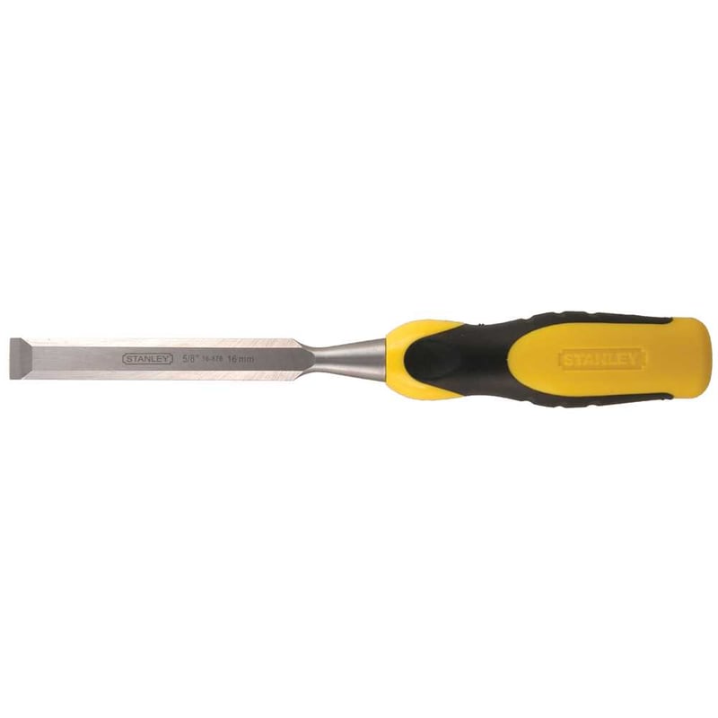 Formão chanfrado reto 7/8", com cabo em polipropileno e borracha termoplástica