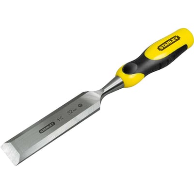 Formão chanfrado reto 1.1/4", com cabo em polipropileno e borracha termoplástica