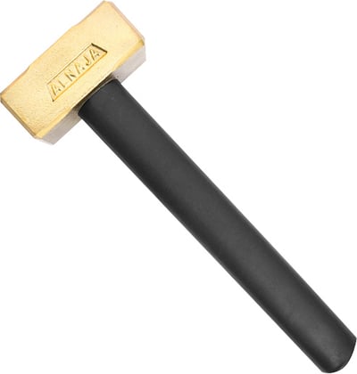 Marreta de bronze de 5 kg, com cabo de fibra emborrachado, antifaiscante
