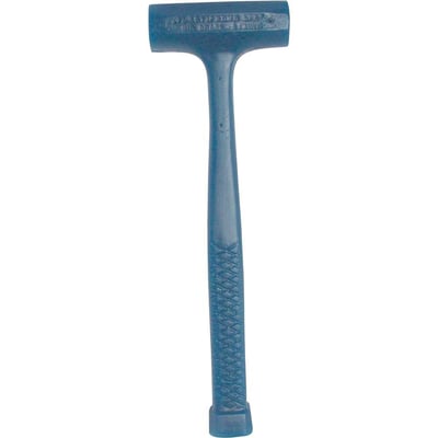 Martelo antirretrocesso em poliuretano, 200 gramas, azul, modelo 25