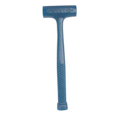 Martelo antirretrocesso em poliuretano, 500 gramas, azul, modelo 33