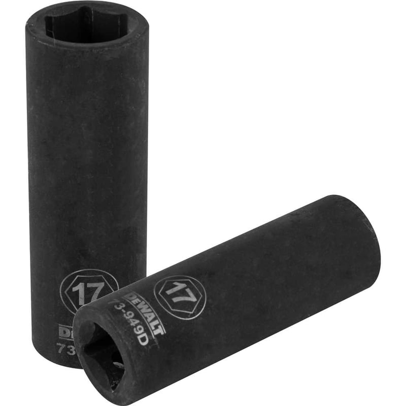 Soquete sextavado de impacto, longo, encaixe 1/2", 17 mm, DWMT73949OSP