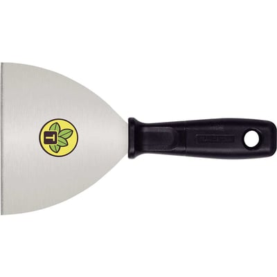 Espátula de aço tipo betumadeira, 12 cm, com cabo plástico, 77396125