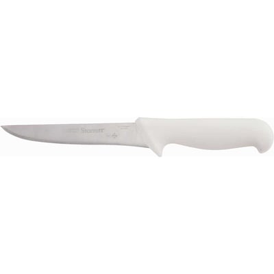 Faca para desossa, 6", lâmina reta larga em aço inox, cabo branco, BKB103-6