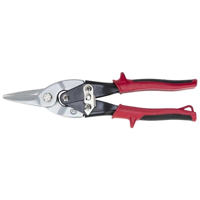 Tesoura 10", para chapas, modelo aviação, corte reto