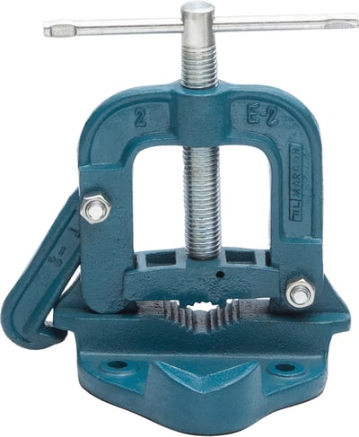 Torno de bancada para encanador, Nº 2, fixo, ferro nodular e fuso em aço zincado, TE-2