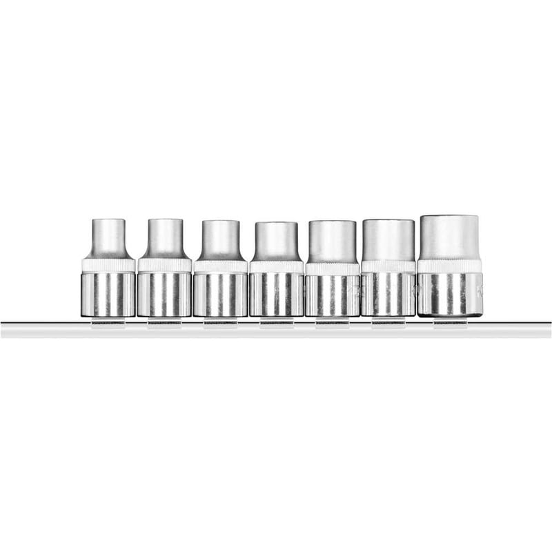 Jogo de soquetes hexalobular, encaixe de 1/2", 7 peças, 3300028