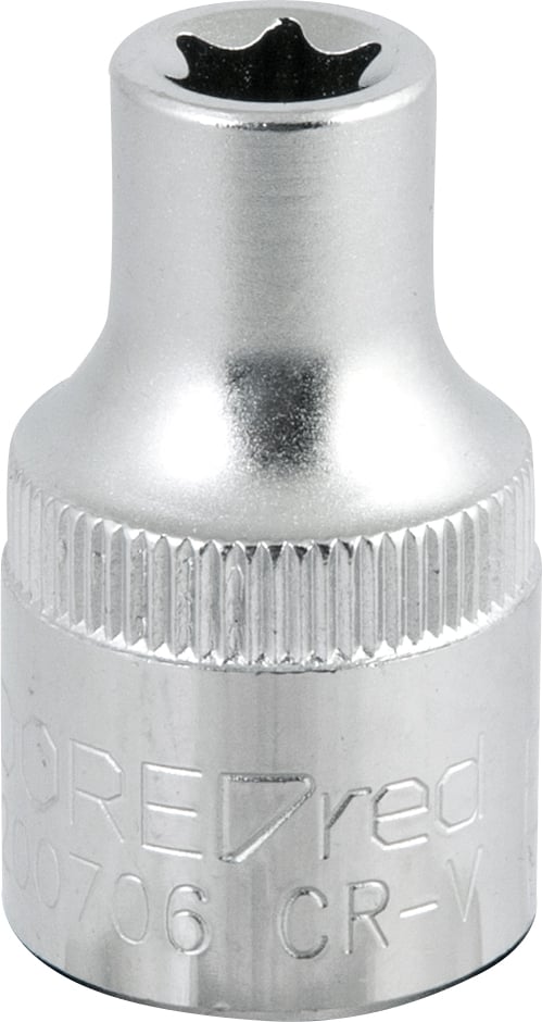 Soquete hexalobular fêmea, com encaixe 1/2", TX E10