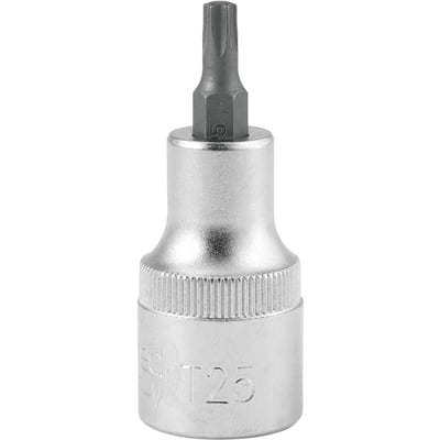Soquete hexalobular macho, com encaixe de 1/2", TX T-25