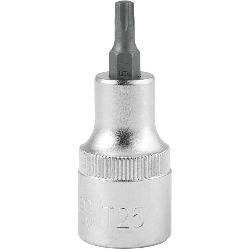 Soquete hexalobular macho, com encaixe de 1/2", TX T-25
