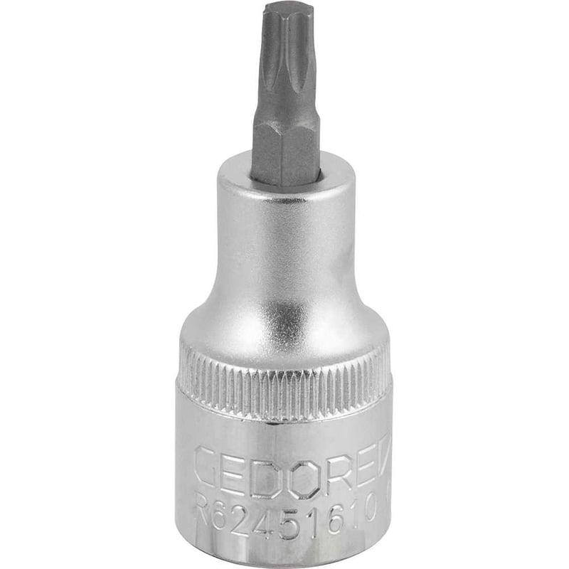 Soquete hexalobular macho, com encaixe de 1/2", T-30