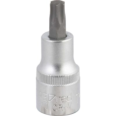 Soquete hexalobular macho, com encaixe de 1/2", T-45