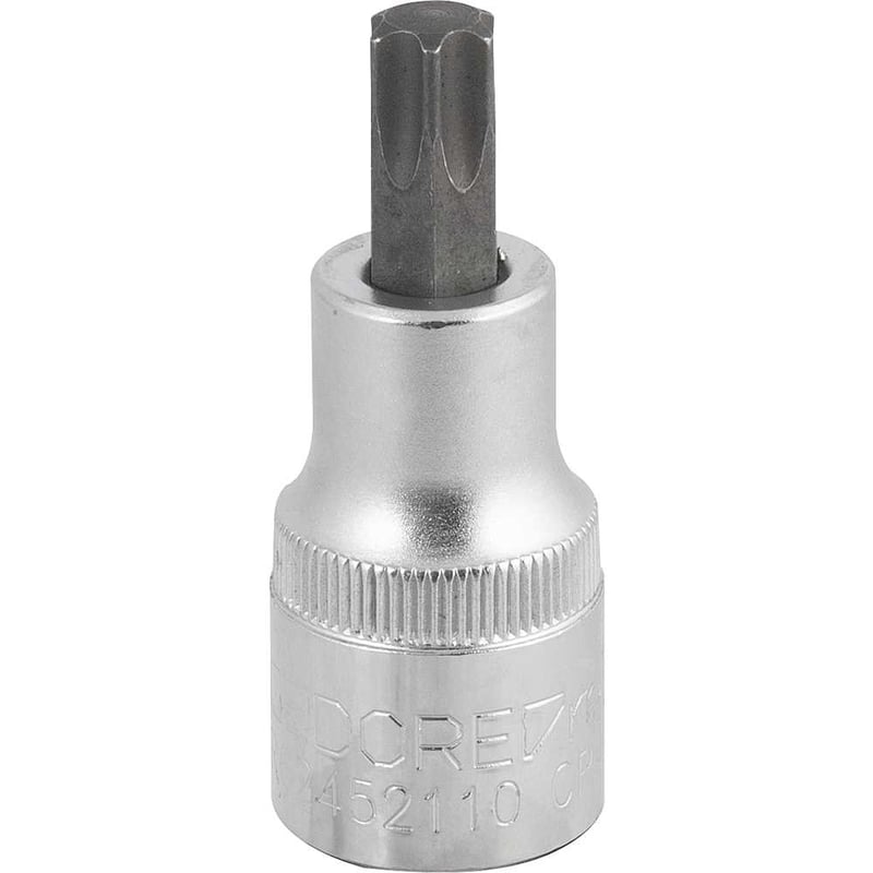 Soquete hexalobular macho, com encaixe de 1/2", T-50