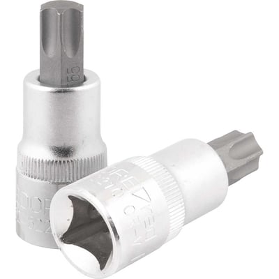 Soquete hexalobular macho, com encaixe de 1/2", T-55