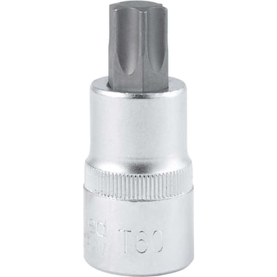 Soquete hexalobular macho, com encaixe de 1/2", T-60