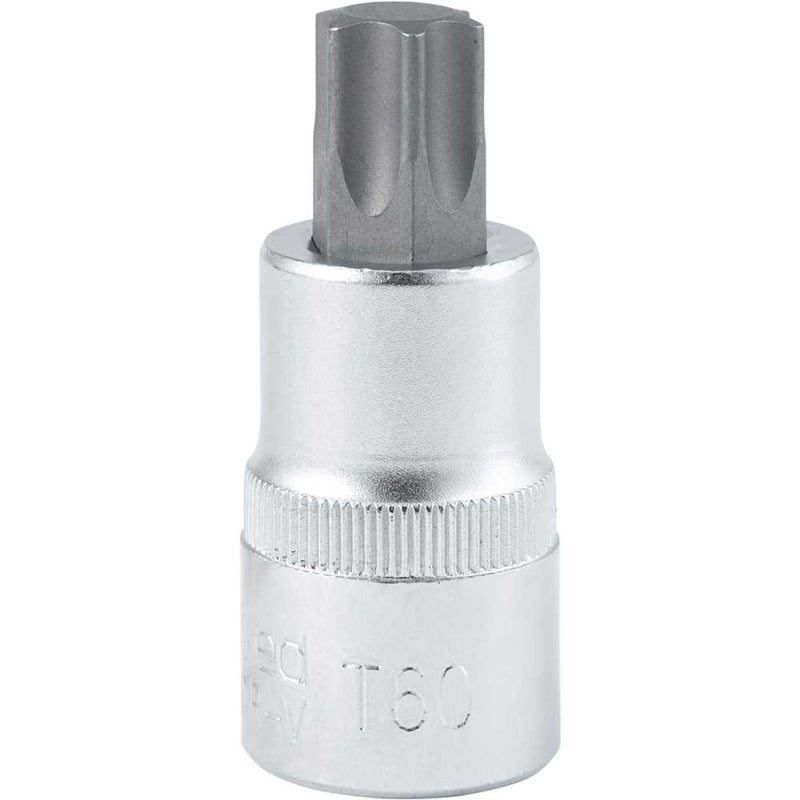 Soquete hexalobular macho, com encaixe de 1/2", T-60
