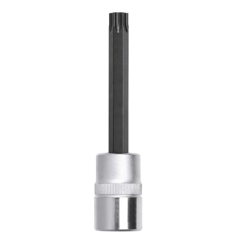 Soquete hexalobular macho longo, encaixe de 1/2", TX T27