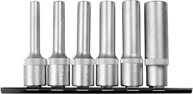 Jogo de soquetes hexalobular longo, encaixe de 3/8", 6 peças, R51208106