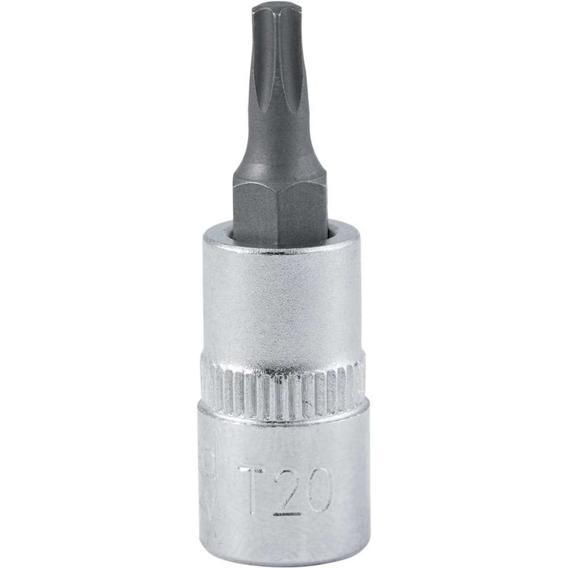 Soquete hexalobular macho, com encaixe de 1/4", TX T-20