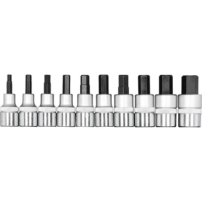 Jogo de soquetes allen, encaixe 1/2", 5 mm a 17 mm, R62558010