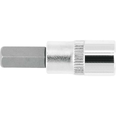 Soquete hexagonal 6,0 mm, encaixe de 1/4"