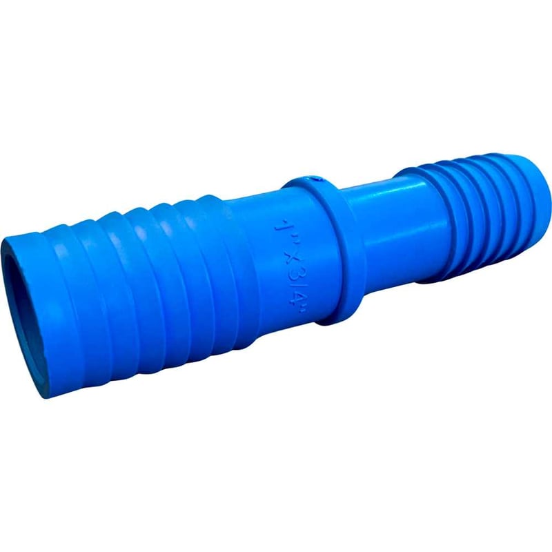 União redução interna, 1" x 3/4", para irrigação, polipropileno azul, U55ZN, REBOUÇAS