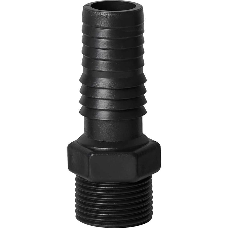 Adaptador com rosca externa / redução de, 1" x 3/4", polipropileno preto, AD55N, REBOUÇAS