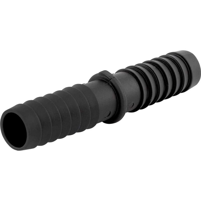 Emenda, união interna para mangueira 3/8", polipropileno preto, UN50N, REBOUÇAS