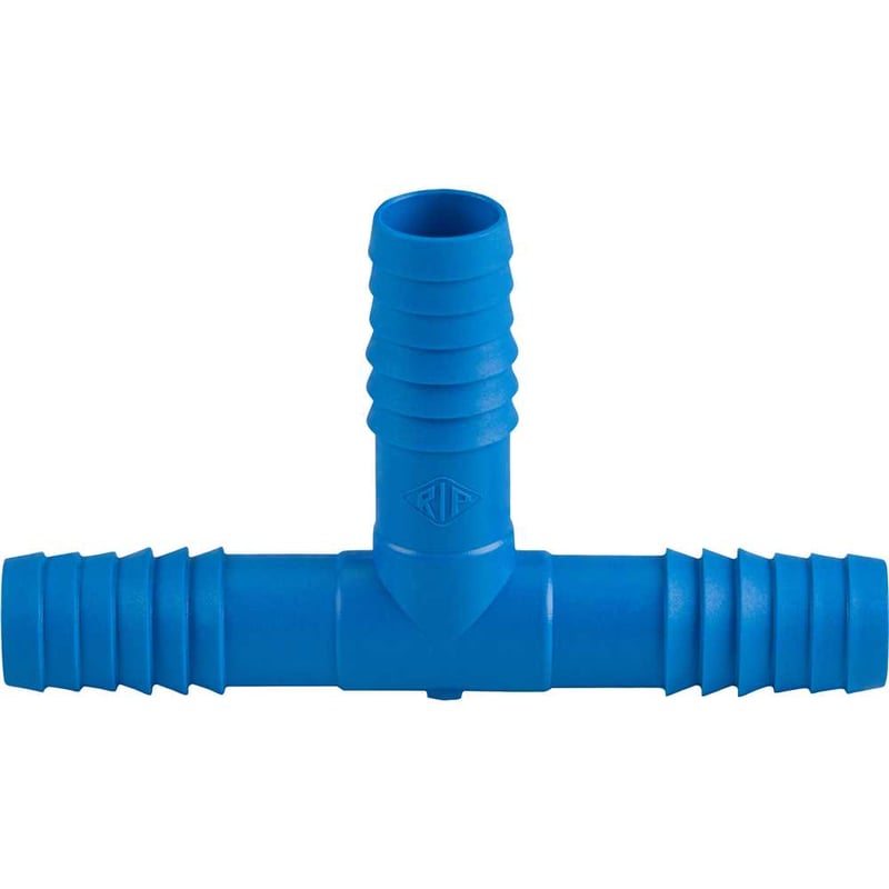 Emenda tipo T, interna tripla para mangueira de irrigação, 1/2" polipropileno azul, T57ZN, REBOUÇAS