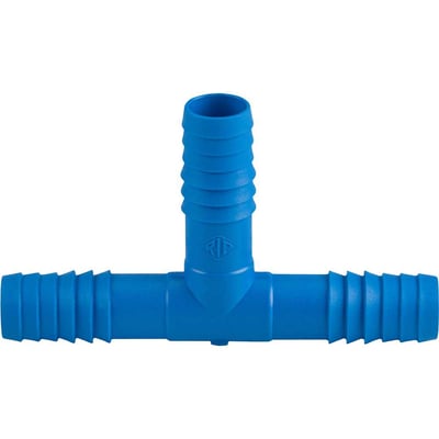 Emenda tipo T, interna tripla para mangueira de irrigação, 3/4" polipropileno azul, T58ZN, REBOUÇAS