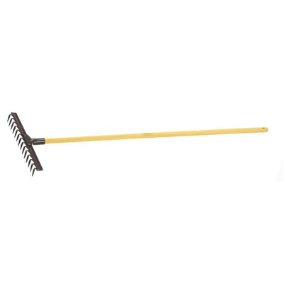 Ancinho com 14 dentes, com cabo em madeira, estampado, 77110/644
