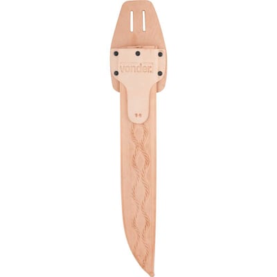 Bainha de couro fixa para facão 16"