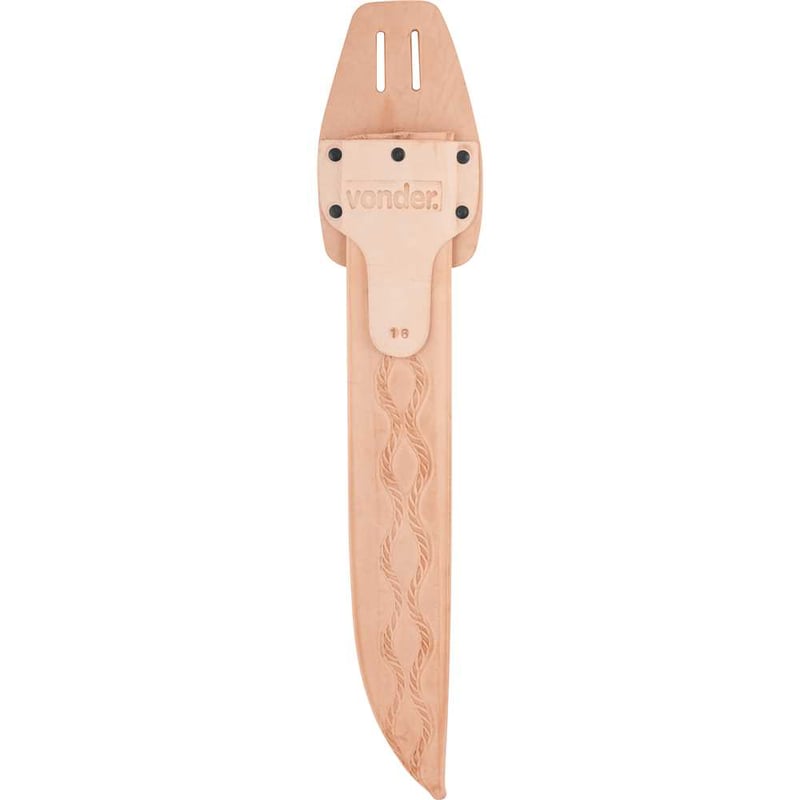 Bainha de couro fixa para facão 16"