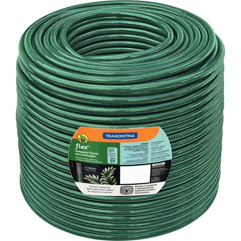Mangueira PVC para jardim, 3/4" x 100 m, verde, 79190510