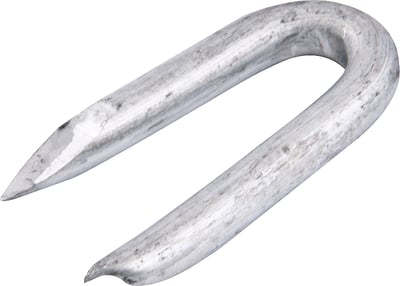 Grampo para cerca 1" x 9 BWG (19 JP x 11 LPP), galvanizado